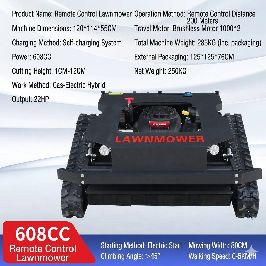 608CC RC Lawnmower